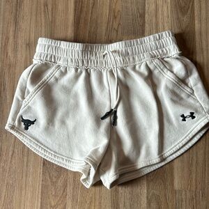 Project Rock UA creme shorts size Small